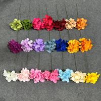 Bunga Hydrangea Buatan Sentuhan Realistis Kelopak Besar Grosir, Bunga Nordik untuk Tahun Baru, Rumah, dan Pernikahan