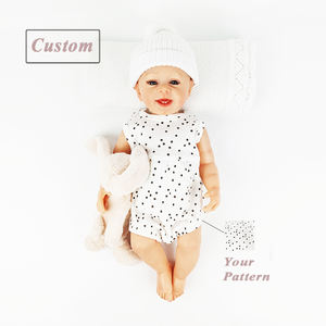 Pinuotu tutina per bambini con stampa a punti abbigliamento per bambini e bambine senza maniche canotta a portafoglio graziosa tutina a scatto per bambino - Product Image 1