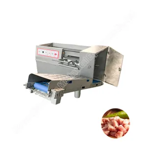 Stainless steel butchery fresh meat cube cutter meat dicer machine cube parts automatic meat cuber machine