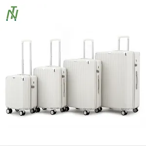 Yeni varış evrensel tekerlekler ile özelleştirilmiş bagaj seti seyahat çantaları tekerlekli çanta ABS bavul seyahat çantası