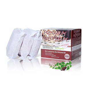 Savon capillaire artisanal à la lavande et aux herbes YUNQ, marque propre, 3 x 60g - Shampooing nettoyant en profondeur et régulateur de sébum - Product Image 5