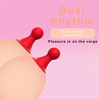 Ensemble de 2 ventouses et pinces à tétons en silicone à forte aspiration pour jeux sexuels BDSM en couple