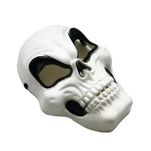 HF Halloween Skull Plastic Mask Scary Mask Full Face Male Facepiece Masks