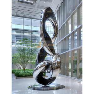 ANW528 Metal Craft 304 Escultura decorativa personalizada decorativa de acero inoxidable para proyecto de ingeniería hotelera - Product Image 6
