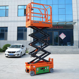 Elevador de tijera Eléctrico Autopropulsado de 6-14M, elevación autodirigida alimentada por batería para almacenes de construcción limpia - Product Image 6