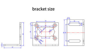 Motor Paso a Paso Híbrido de Desaceleración 42ST-5840 de 42 mm NEMA17 con Soporte, Motor de Desaceleración de CC con Engranaje de Tornillo Sin Fin de Alto Torque - Product Image 3
