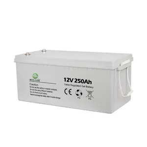Solar Energy Storage 12V 250Ah Deep Cycle Sealed Lead Acid Battery for Home Power Battery Storage