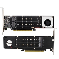 Adaptador NVMe PCIe RAID Tarjeta de expansión NVMe SSD de 4 puertos a PCI-E 4,0 X16 en stock