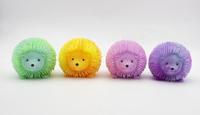 Nouveau Populaire Clignotant Mignon Squeeze Petit Hérisson Enfants Jouet Balle Anti-Stress Gonflable Splat Light up Puffer Ball Dorky Poupée Jouets