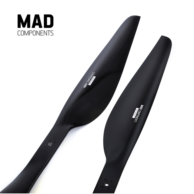 MAD FLUXER 40X13.1 Inch Glossy Carbon Fiber Propeller for Drone Airplane with MAD M30 Brushless Motor