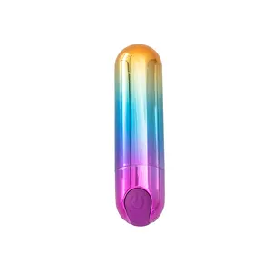Rainbow Magnetic Charging Mini Vibrator Low Price Sex Toys Adult Sex Toy 100% Waterproof Bullet Vibrator
