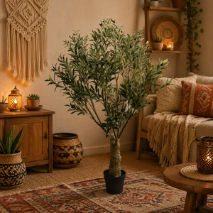 Árbol de Bonsái Artificial de Plástico, Estilo Moderno, Rama Gruesa de 180 cm, <span class=keywords><strong>Olivo</strong></span> Artificial <span class=keywords><strong>Grande</strong></span> para Decoración Navideña de Interiores - Product Image 6