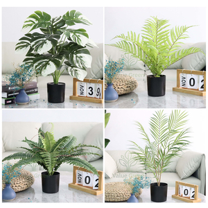 Planta Artificial Verde para Decoración de Paisajes, Pequeños Accesorios, Césped Artificial <span class=keywords><strong>en</strong></span> <span class=keywords><strong>Maceta</strong></span> para Interiores, Pequeñas Plantas, Ramas de Flores Decorativas - Product Image 1