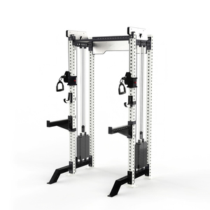Appareil de musculation multifonction 3-en-1 pour salle de sport : Smith Machine, Rack à Squat avec système de câbles - Product Image 1