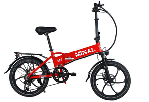 Bicicleta Eléctrica Plegable de Aluminio de 20 Pulgadas para Ciudad y Carretera, Batería de Litio sin Escobillas de 350W, 48V 10.5Ah, 7 Velocidades, Freno de Disco Doble - Product Image 3