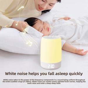 XHKJ03 <span class=keywords><strong>Appareil</strong></span> de sommeil à bruit blanc le plus vendu, avec lumière d'ambiance respirante, musique, minuterie intelligente, télécommande sans fil, en matériau ABS - Product Image 2
