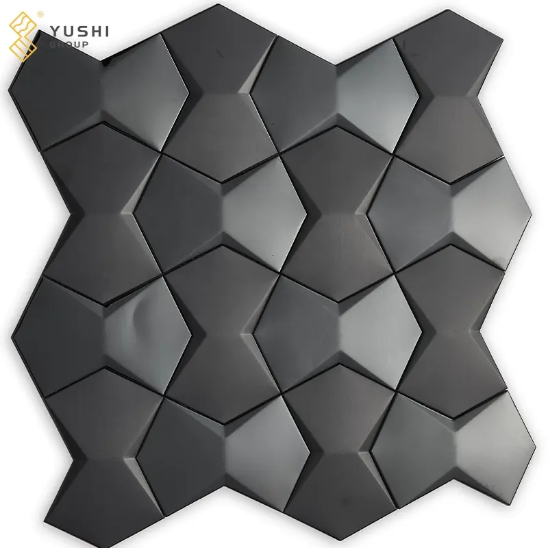 Yushi Group schwarzes mechanisches Stil-Mosaik für Hotel Badezimmer Kosmetik Küche Theke Oberseite Marmor Esstisch