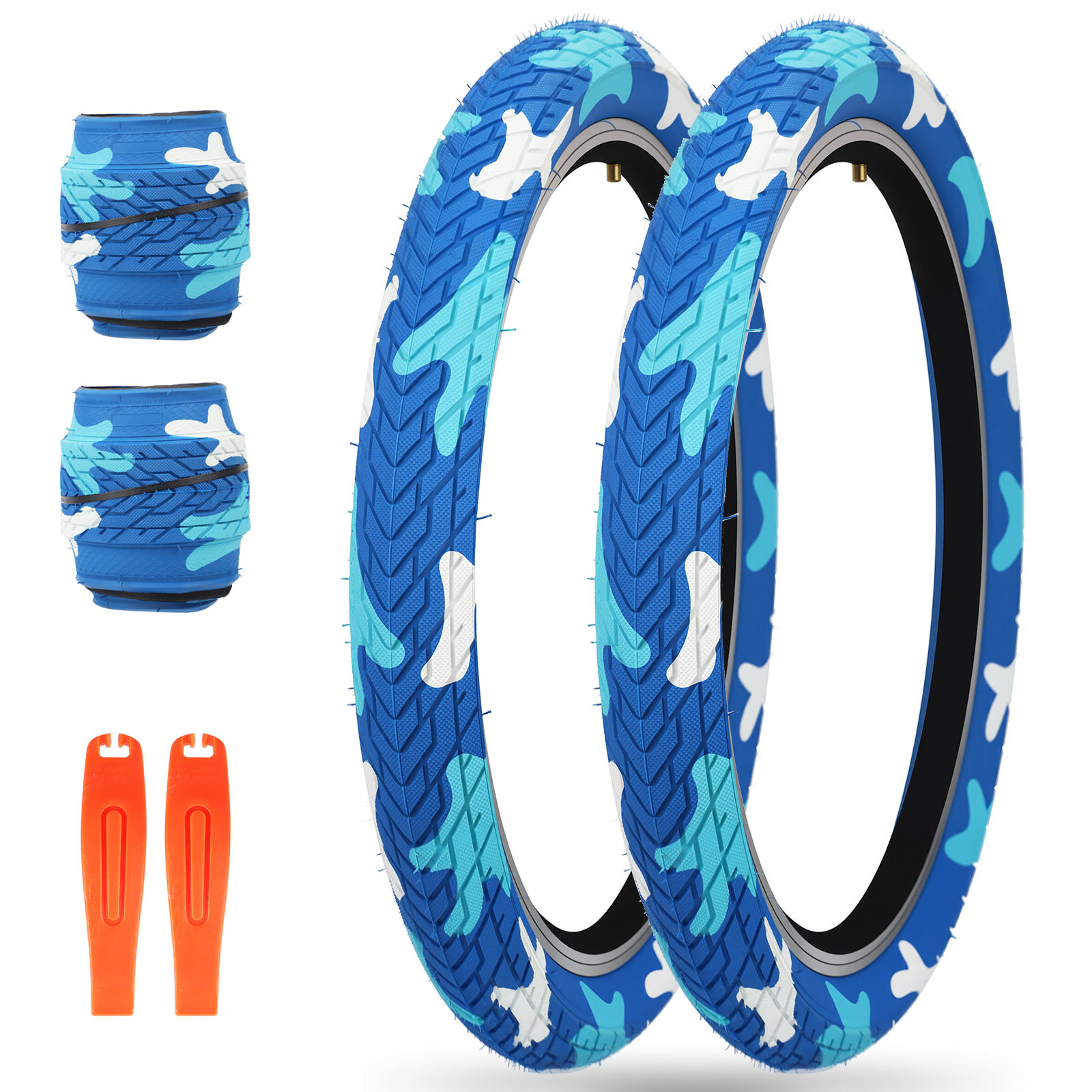 Tricolore (Bleu, Blanc, Bleu clair)