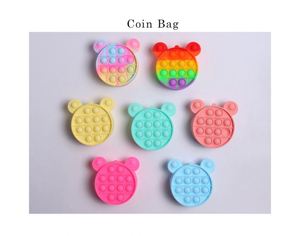 Juguete Educativo de Silicona y Plástico PU con Burbujas Pop Push, Diseño Simple y Colorido, Regalo Personalizado, Brillo Nocturno, Tie Dye - Product Image 1