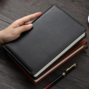 Custom Company A5 B5 Notebook classico nero in pelle PU Business Planner con stampa stile cartonato in finta pelle - Product Image 4