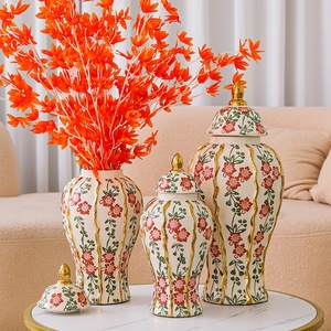Vase en céramique <span class=keywords><strong>espagnole</strong></span> bleu et blanc, Vases en céramique bleue unie, Pots à gingembre, Grands vases décoratifs sur pied - Product Image 6