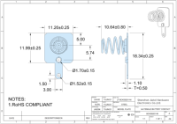 Ressort de contact de pile AA CR2 1 cellule, compatible avec la fente de puce PC, équivalent 1:1 aux normes industrielles JIATEL