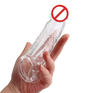 <span class=keywords><strong>Cover</strong></span> in Silicone riutilizzabile glande per gli uomini pene manicotto Extender anelli del cazzo giocattoli del sesso per il ritardo eiaculazione ingrandimento masturbatori - Product Image 1