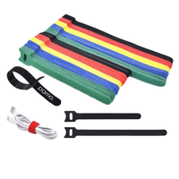 Attache-câbles auto-agrippante double face en polyester/nylon de 12 mm pour la vente en gros