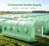 Serre tunnel en PVC 4x3x2 robuste, résistante au gel, pour extérieur, avec porte roulante et structure métallique