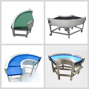 Modulaire industriel 30 45 60 90 Ligne de production de convoyeur à bande en PVC incurvé à 180 degrés Fabricant de bandes transporteuses tournantes - Product Image 5