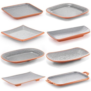 A5 Japanese-style <b>melamine</b> tableware <b>plate</b>, rectangular commercial plastic creative hot pot/BBQ <b>plate</b>, side dish <b>plate</b>, grilled - Product Image 1