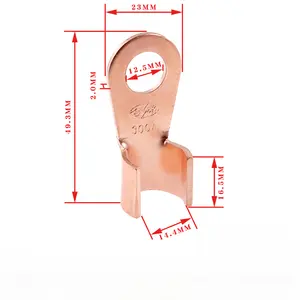 Acessório de soldagem por ponto de cobre aberto, conector de cabo de bateria OT-300A, acessório de solda com terminal de crimpagem para cabo de bateria, 400A/500A