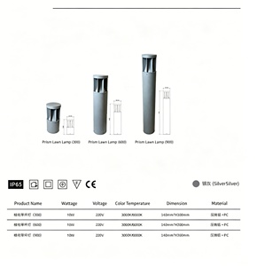Lampe LED d'extérieur pour jardin, étanche IP65, H: 30/60/80/90CM, noire, décoration paysagère, éclairage LED de jardin extérieur - Product Image 4