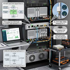 Desktop IEEE 1588 PTP NTP Tijdsynchronisatieserver GPS Beidou Ontvanger OCXO Tijdsynchronisatieserver voor IP-netwerk - Product Image 3