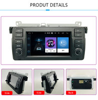 Autoradio 7 pouces Android 11, 1 + 16 go, 2 + 32 go, 4 + 64 go, 2 Din, Navigation Gps, stéréo, multimédia, pour voiture Bmw E46