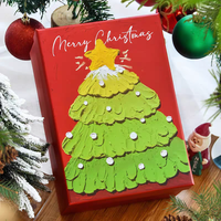 Boîtes cadeaux de Noël de luxe, logo personnalisé, haute qualité, cadeaux de fêtes, écologiques, pelliculage mat, papier kraft, emballage réutilisable