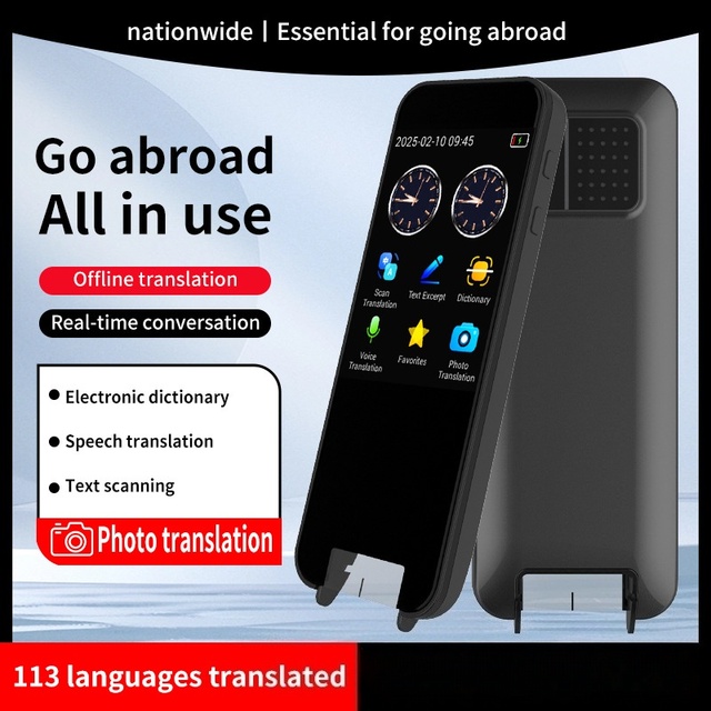 Simultaneous Interpretation Translation Machine for Foreign Trade and Travel - Photo & Offline Scan Translation Available