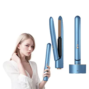 Hot Selling USB Rechargeable Cordless Flat Iron Hair Straightener USB Type C Hair Straightener Flat Iron