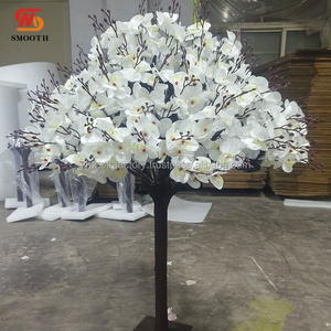 Árbol de Orquídeas Phalaenopsis Blanco Personalizado LEDA de 100 cm, Centro de Mesa para Cumpleaños, Decoración para Bodas y Fiestas, Árbol de Flores para el Día de San Valentín - Product Image 2