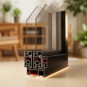 Fabricant chinois <span class=keywords><strong>de</strong></span> fenêtres et portes fixes modernes à double vitrage en verre trempé <span class=keywords><strong>PVC</strong></span> insonorisées pour chambre à coucher, salle <span class=keywords><strong>de</strong></span> bain, villa - Product Image 3