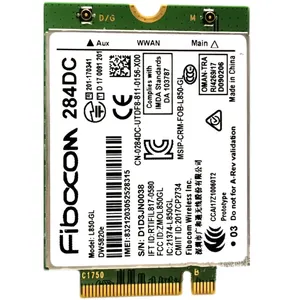 DW5820e For Fibocom L850-GL LTE/WCDMA 4G WWAN Card Module 0284DC 284DC For DELL Laptop 3500 5400