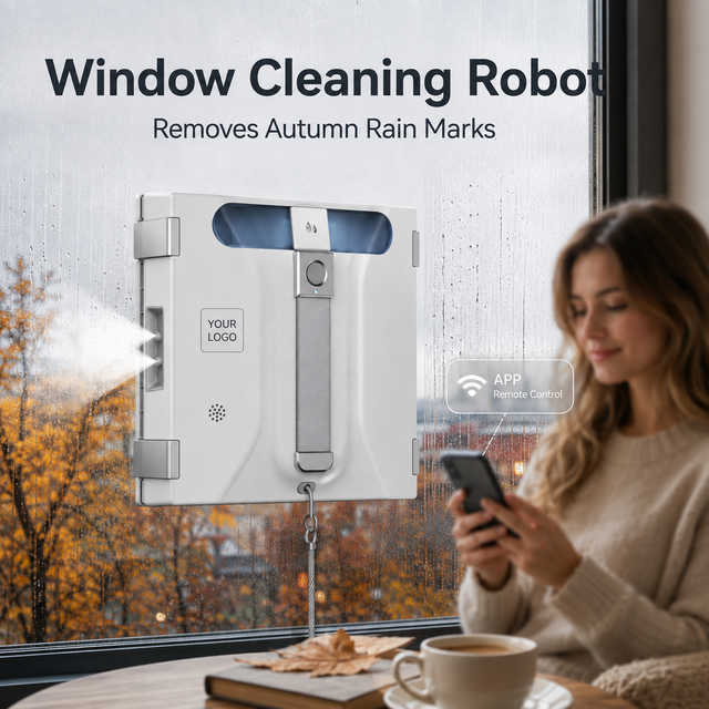 Window Robot Cleaner, Window Robot, Robot Window Cleaner for Skyscraper Outer Window Cleaning App Control Intelligent