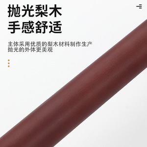มือจับประตูไม้สไตล์จีนแบบใหม่ สีบรอนซ์โบราณ ผิวไม้แพร์ ติดตั้งบนพื้นผิว สำหรับประตูห้องนอน - Product Image 4