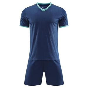 Miosen Uniforme de football personnalisé de <span class=keywords><strong>haute</strong></span> qualité, bleu marine, polyester, vêtement de sport avec impression thermique, respirant - Product Image 1
