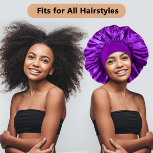 Bán Buôn Phụ Nữ Satin Mượt Ngủ Nắp ca-pô Với Đàn Hồi Ban Nhạc Rộng Thêm Ngủ Satin Kết Thúc Tốt Đẹp Tóc <span class=keywords><strong>Cap</strong></span> Lớn Nắp ca-pô Với Biểu Tượng Tùy Chỉnh - Product Image 3