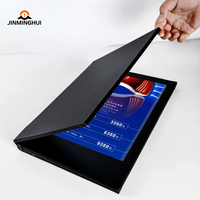 Menu publicitaire LED multi-faces en plastique et métal rechargeable avec logo personnalisé, pour restaurant, KTV, bar, lieu de divertissement, portable