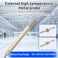 Thermomètre hygromètre numérique avec sonde externe en métal haute température, transmetteur RS485 Modbus pour la surveillance environnementale