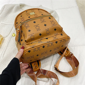2025 Phụ Nữ Của Thiết Kế Thương Hiệu PU Ba Lô Châu Âu Và Mỹ Thư In Ấn Dây Kéo Đóng Cửa Polyester Lót Xu Hướng Thời Trang - Product Image 3