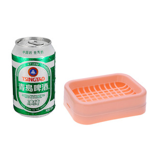 Minimalist Rectangular <b>Plastic</b> Soap Dish With Drainage <b>Mesh</b> For Bath And Travel Use - Product Image 5