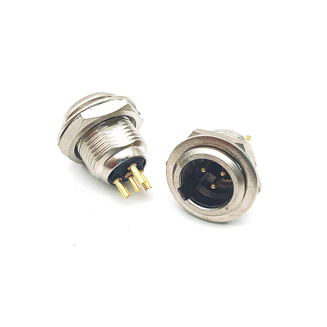 3-7 Pin Chassis Solder Mini XLR Plug Panel Mount Connector for Microphone Speaker Socket